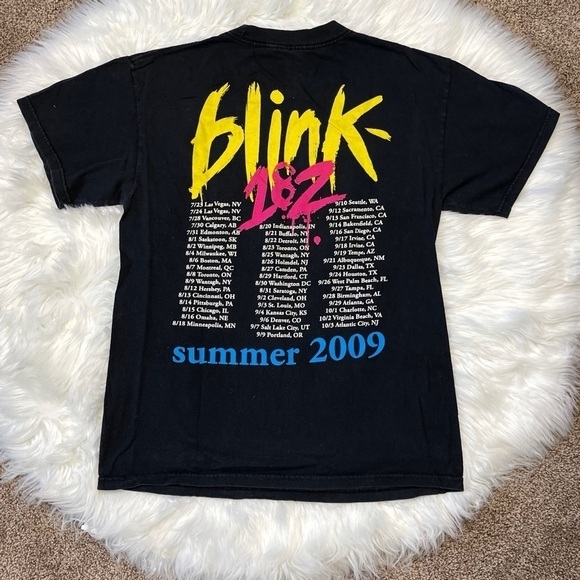 Vintage Blink 182 Summer 2009 Concert Tour Promo Band Tee - Picture 3 of 6